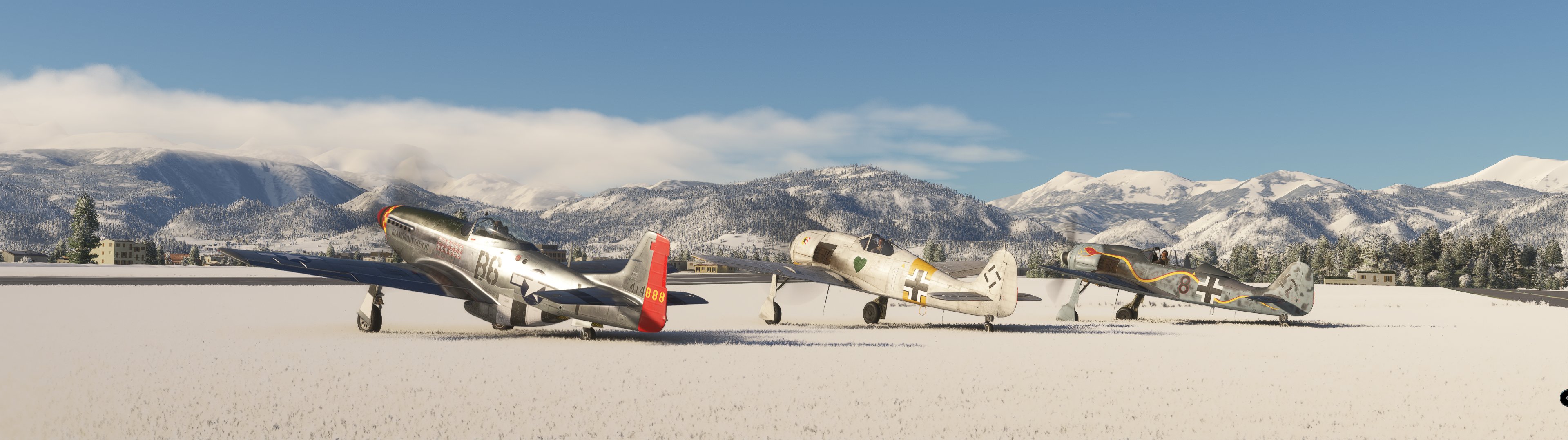 FW-190 a la pista nevada